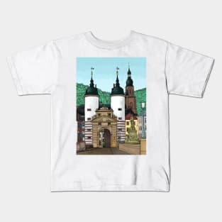 Heidelberg old town, Heidelberg Germany Kids T-Shirt